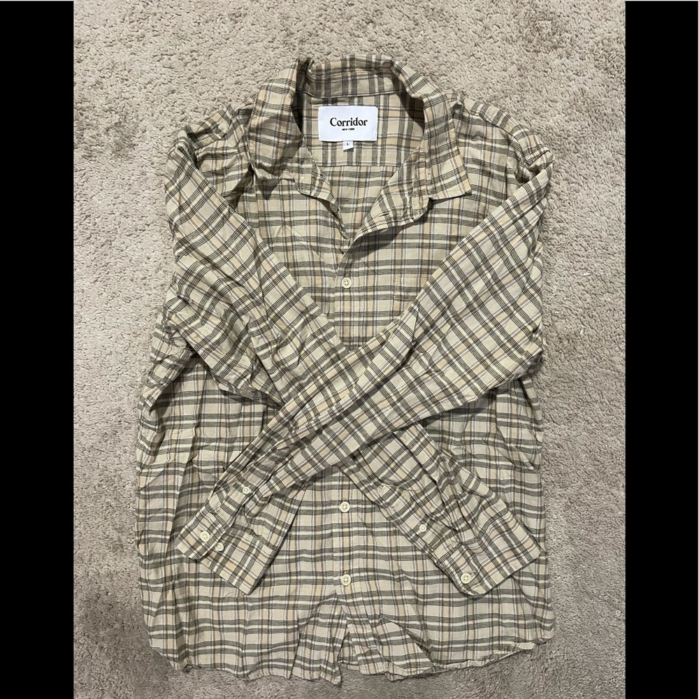 Corridor NYC Men’s Large Plaid Button Down